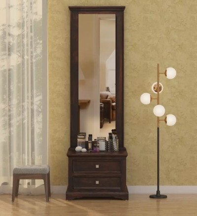 Custom Sheesham wood dressing table for bedroom by Sarve Furniture – personalized design with mirror and storage