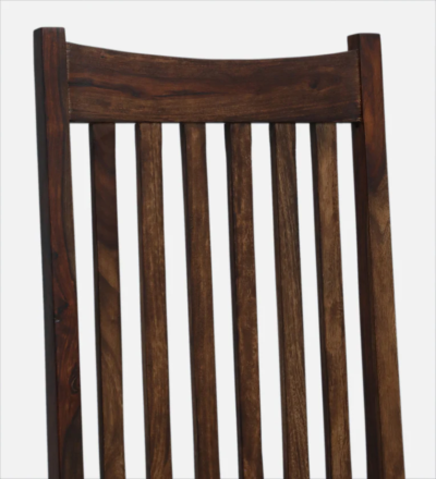 Dining Set Sheesham Wood with Carved Table Base and Padded Chair Seats - Image 8