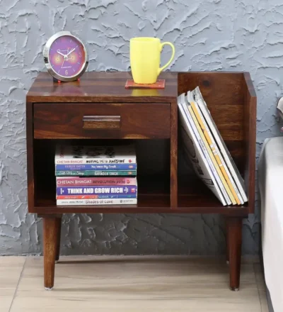 Vexo Solid Wood Bed Side Table - Image 3