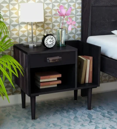 Vexo Solid Wood Bed Side Table - Image 6
