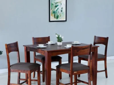 Viscay Sheesham Wood 4 Seater Dining Set By Sarve Furniture