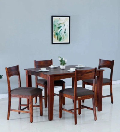 Viscay Sheesham Wood 4 Seater Dining Set By Sarve Furniture