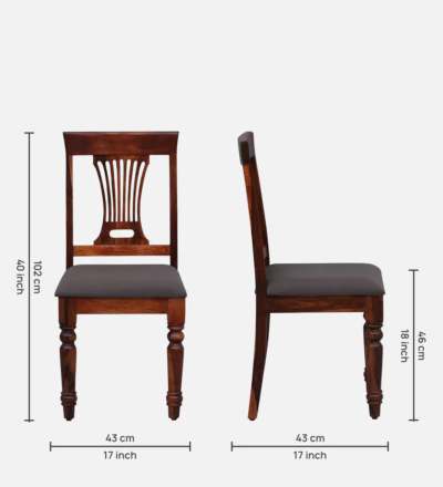 Compact Wooden Dining Table Set for Apartment Dining Spaces with Four Chairs - Image 14
