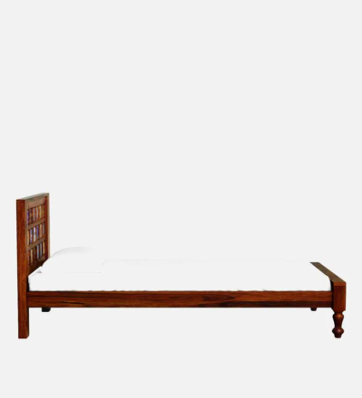 Affordable Single Bed with Sturdy Legs in Sheesham Wood By Sarve Furniture - Image 4