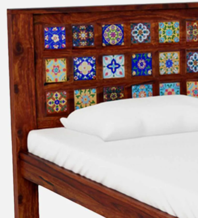 Affordable Single Bed with Sturdy Legs in Sheesham Wood By Sarve Furniture - Image 7