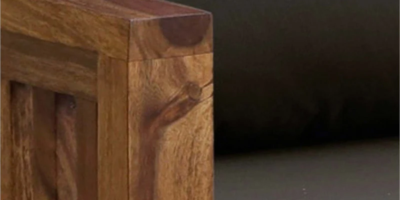 Sorting Sheesham Wood 2 Seater Sofa In Provincial Teak Finish Sarve Furniture - Image 8
