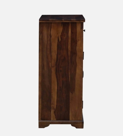 Antique Style Wooden Cabinet with Interior Shelves and Two Storage Compartments - Image 9