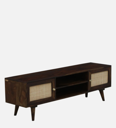 Premium Entertainment TV Unit in Sheesham for Wall-Wide Screens - Image 5