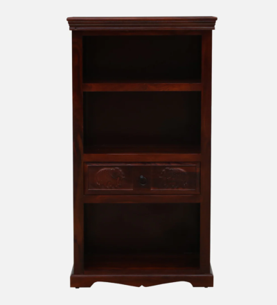 Wooden Ladder Style Bookshelf in Sheesham with Unique Rustic Finish - Image 4