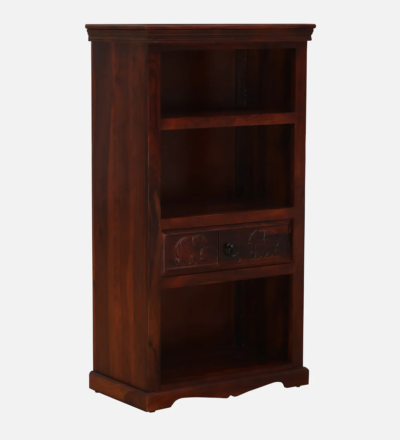 Wooden Ladder Style Bookshelf in Sheesham with Unique Rustic Finish - Image 5