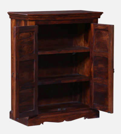 Vintage Style Wooden Cabinet with Carved Frame and Drawer for Entryway - Image 6