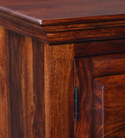 Vintage Style Wooden Cabinet with Carved Frame and Drawer for Entryway - Image 10