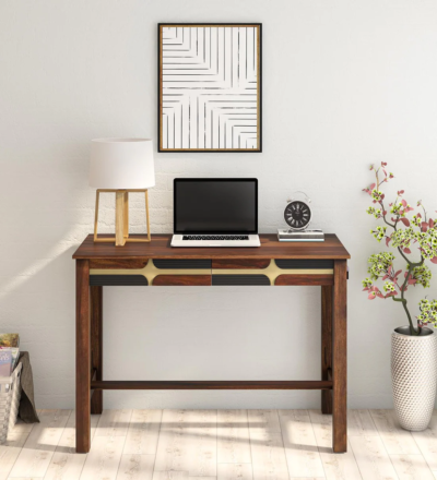 Student-friendly study table with drawer and cabinet for storing study materials