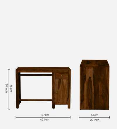 Sleek Home Study Desk with Drawer and Shelf for Daily Study Routine - Image 3
