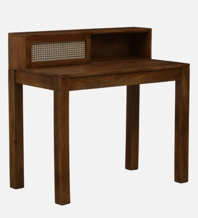 Sheesham Wood Study Table with Drawer and Open Storage Shelf for Home - Image 5