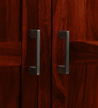 Durable Sheesham Wood Wardrobe with Hinged Doors and Locker By Sarve Furniture - Image 12