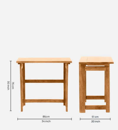 Student Study Table with Open Shelves and Writing Surface for Home - Image 3