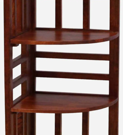 Classic Sheesham Wooden Bookcase with Solid Back Panel and Sturdy Frame - Image 7