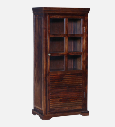 Stylish Crockery Unit Home with Drawer Storage and Polished Wooden Frame Finish - Image 4