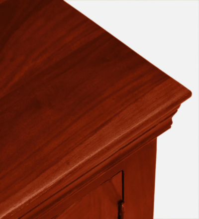 Entertainment Media Console in Solid Sheesham Wood with Wire Ports - Image 9