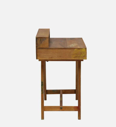 Compact Study Table for Laptop and Writing with Wooden Finish - Image 6