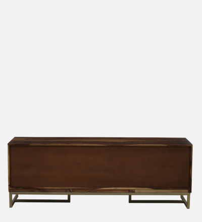 Wide TV Stand with Carved Drawers in Sheesham Wood Finish - Image 6
