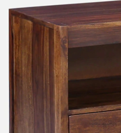 Modern Indian TV Console in Sheesham with Streamlined Structure - Image 9