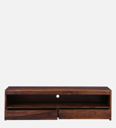 Modern Indian TV Console in Sheesham with Streamlined Structure - Image 8
