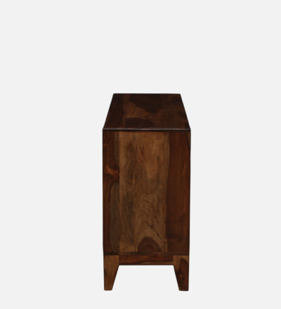 Solid Sheesham Sideboard with Dual Cabinet Doors and Large Storage Drawers - Image 9