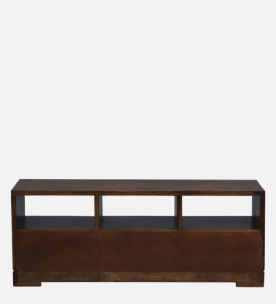 Sleek Sheesham TV Unit with Horizontal Storage and Cable Cutout - Image 6