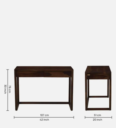 Reading and Writing Desk with Smooth Finish and Smart Cable Organizer - Image 3