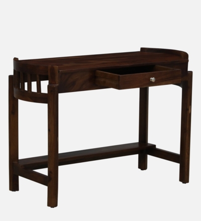 Sturdy Study Table with Wide Top and Built-In Book Storage Rack - Image 7