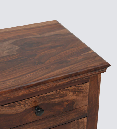 Solid Wooden Sideboard with Open Display and Storage Drawer Compartments - Image 11