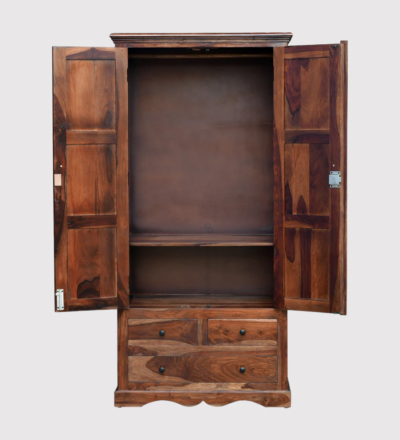 Compact Sheesham Wardrobe 2 Door for Small Rooms By Sarve Furniture - Image 5