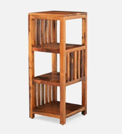 Elegant Wooden Bookshelf in Sheesham with Minimalist Design and Finish - Image 7