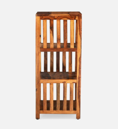 Elegant Wooden Bookshelf in Sheesham with Minimalist Design and Finish - Image 8