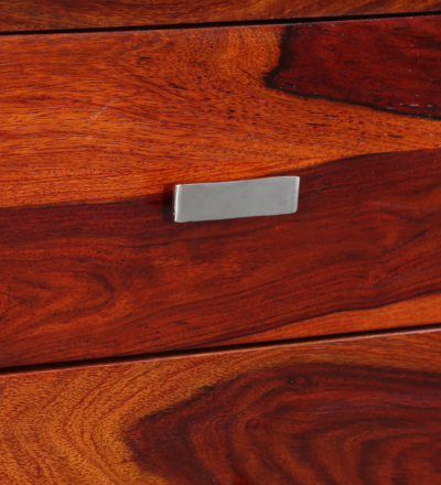 Corner TV Stand with Solid Wood Construction and Decorative Drawer Fronts - Image 8