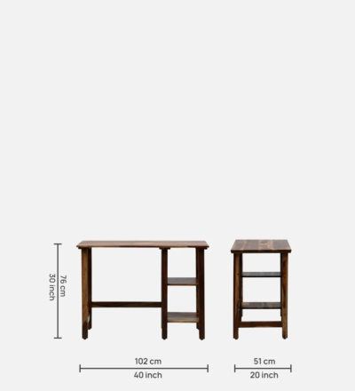 Adjustable Study Table with LED Lamp Holder for Online Classes - Image 3