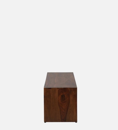 Living Room TV Cabinet in Sheesham with Dual Storage Options - Image 3