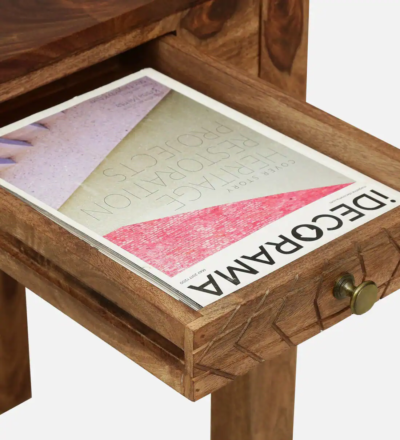 Minimal Wooden Writing Table and Smooth Surface Finish Online Store - Image 10