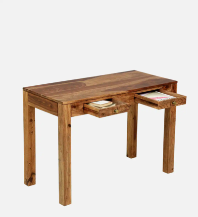 Minimal Wooden Writing Table and Smooth Surface Finish Online Store - Image 5