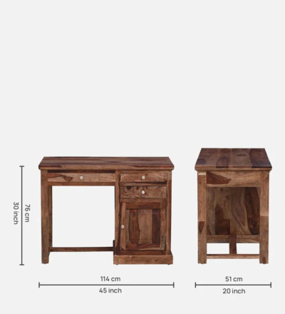Study Desk with Laminated Top and Bookshelf for Organized Home Study - Image 3
