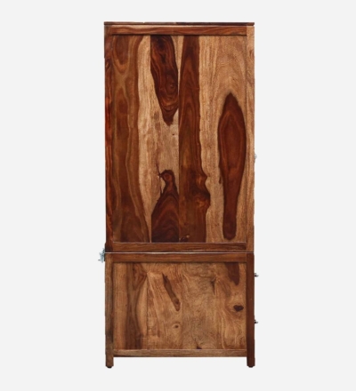 Wooden 2 Door Wardrobe with Drawers and Hanging Space By Sarve Furniture - Image 7