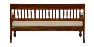 Sumud Sheesham Wood 3 Seater Sofa In Honey Oak Finish By Sarve Furniture - Image 4