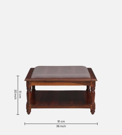 Coffee Table with Storage Drawers and Wide Polished Wooden Top - Image 3