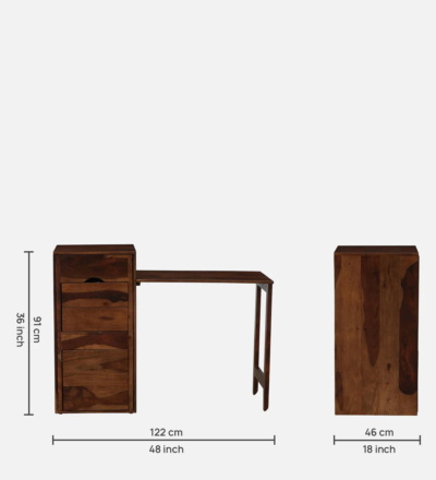 Study Table for Home Use with Storage Drawer and Organizer Shelves - Image 3