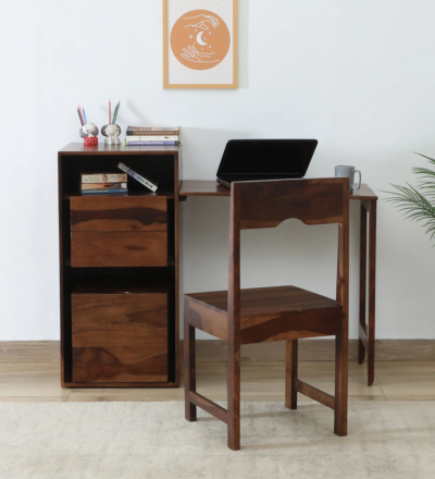 Study Table for Home Use with Storage Drawer and Organizer Shelves - Image 2
