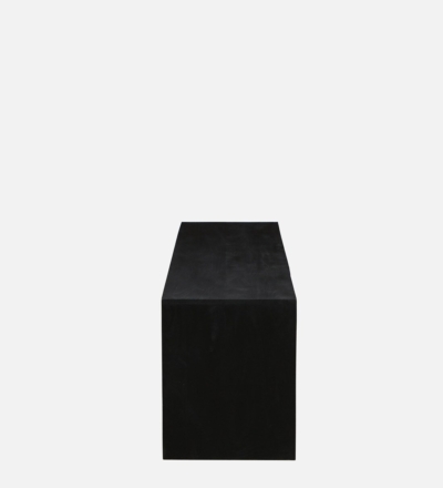 Entertainment Unit with Wooden Frame and Cable Cutouts for Devices - Image 7