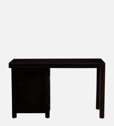 Traditional Wooden Study Desk with Carved Legs and Pull-Out Drawer - Image 4