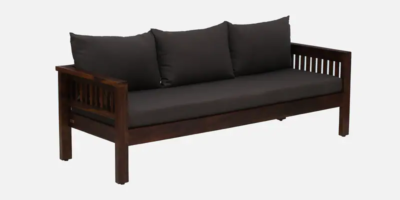 Soft Upholstered Sofa for Three with Armrest Support and Wooden Frame - Image 5